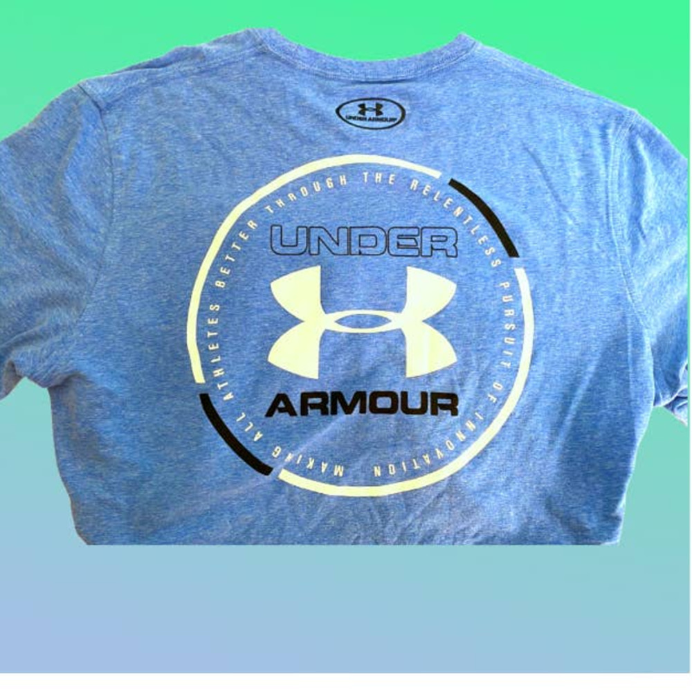 Under Armour Light Blue Short Sleeve Logo Tee